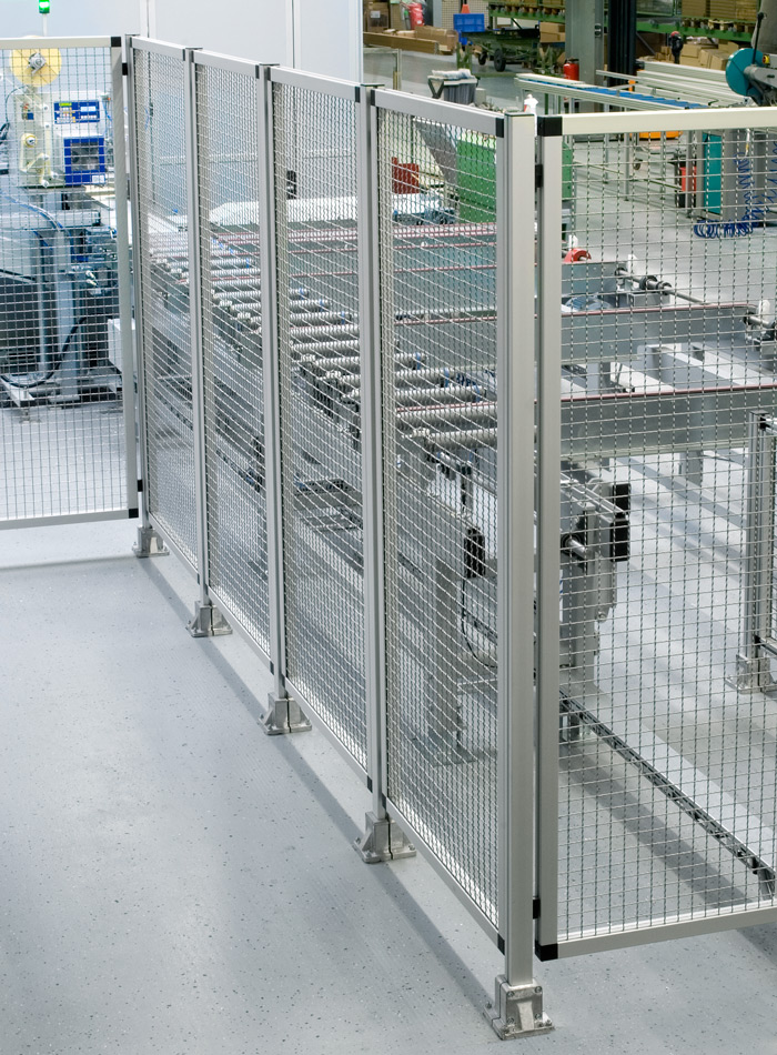 Protection pour système de clôture en profilé aluminium – individuel, ajustable à la machine